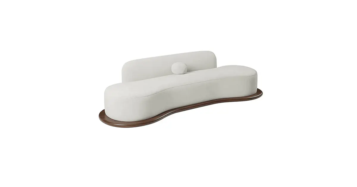 Sofá Brun Curvo 3 Cuerpos | Elegancia Contemporánea