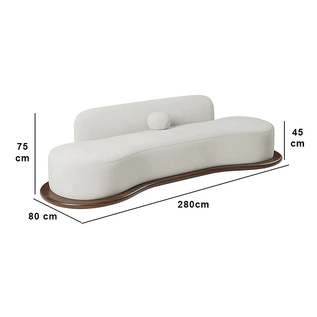 Sofá Curvo BRUN de Formas Home: Elegancia y Comodidad