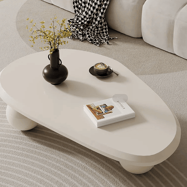 Mesa de Centro Annecy - Diseño Moderno en Blanco