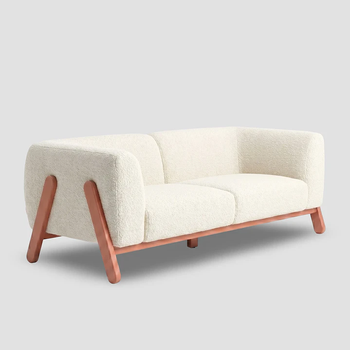 Sofá Geo Bouclé Beige 4