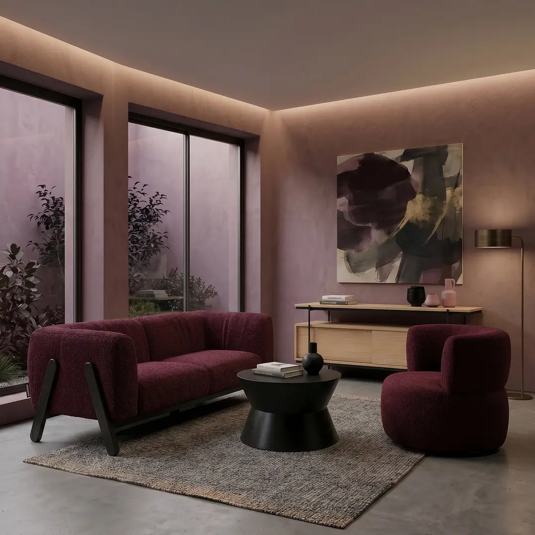 Sofá Geo Bouclé Beige 2