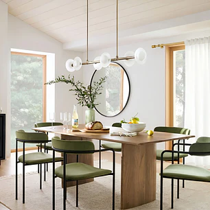 Juego de Comedor Truman de Madera Tornillo - 6 sillas