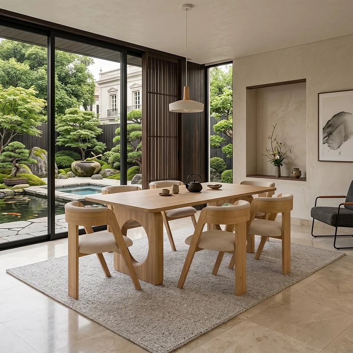 Juego de Comedor Manila en Madera Huayruro - 6 Sillas 2