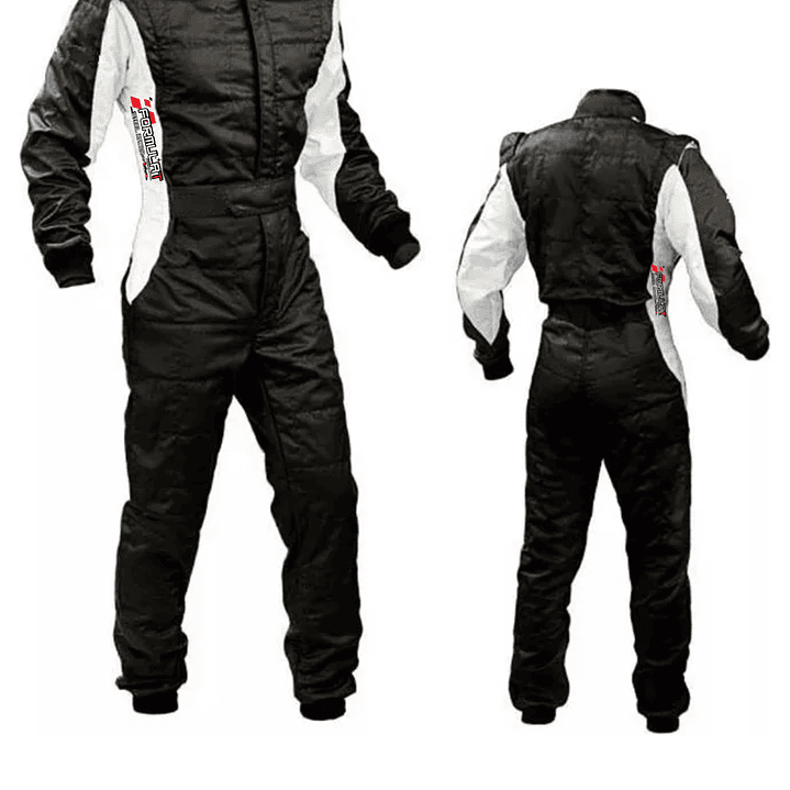 Traje mono negro Formulat 1