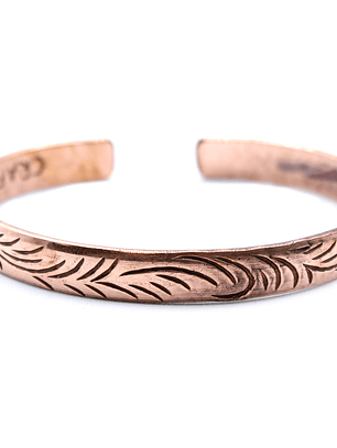 Pulseira Tibetana de Cobre com Gravações Artesanais