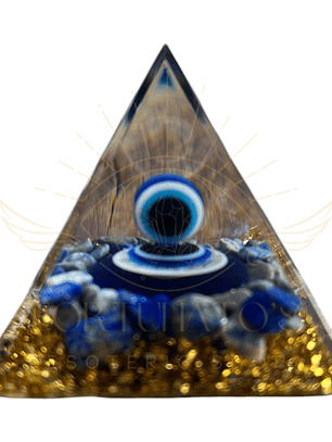 Orgonite Pirâmide Olho Turco – Proteção e Energia Positiva