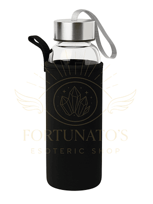 🟣 Garrafa Elixir com Cristal de Ametista + Estojo Fortunato’s (500ml)