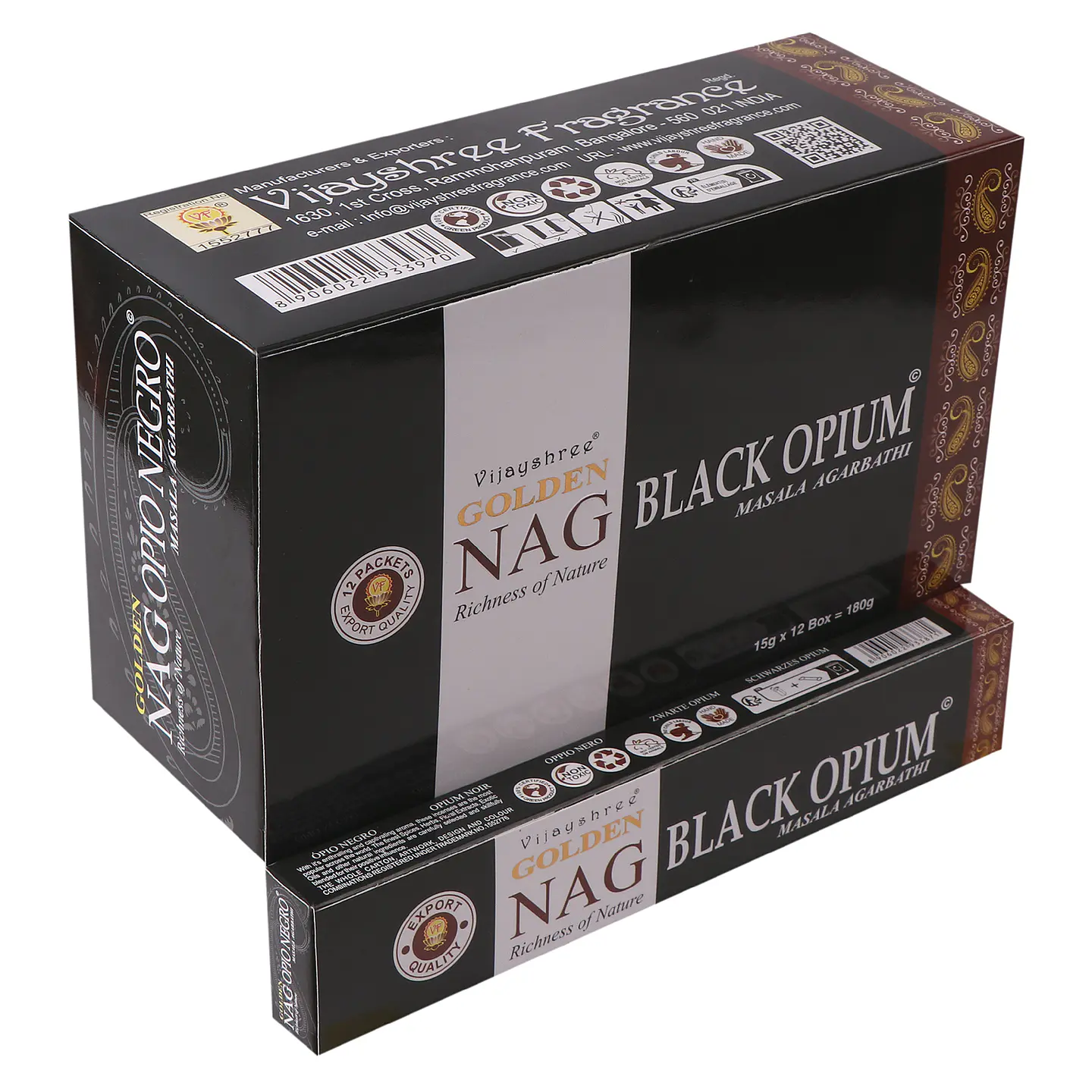 Incenso Golden Nag — Opio Negro 1