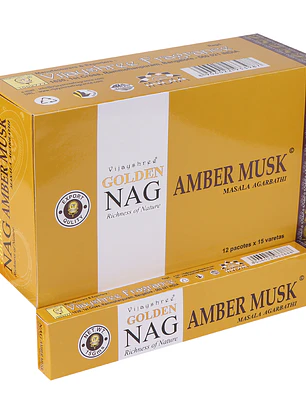Incenso Golden Nag — Amber Musk