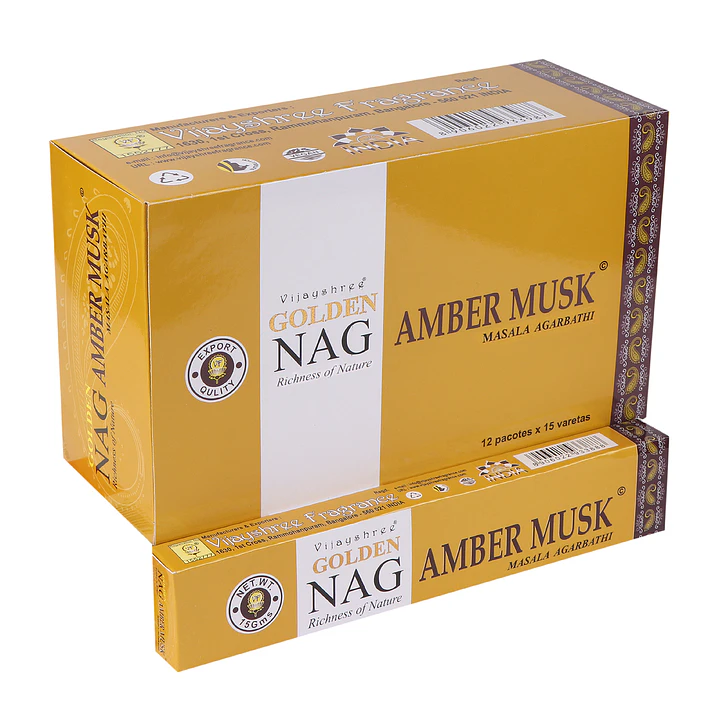 Incenso Golden Nag — Amber Musk 1