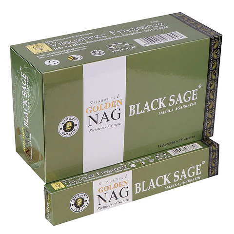 Incenso Golden Nag — Black Sage