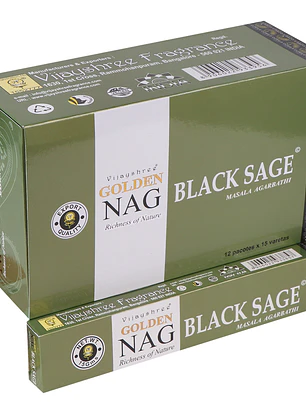 Incenso Golden Nag — Black Sage