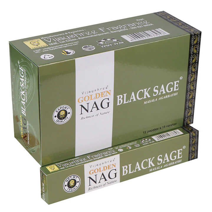 Incenso Golden Nag — Black Sage 1