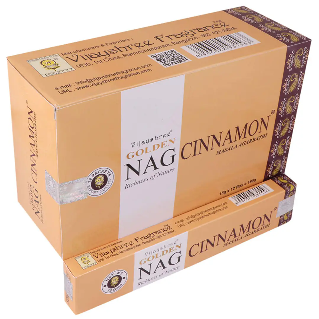 Incenso Golden Nag — Cinnamon 1