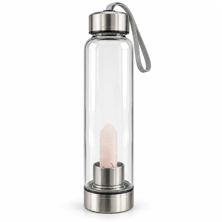 Garrafa de água com cristal e capa incluída 3
