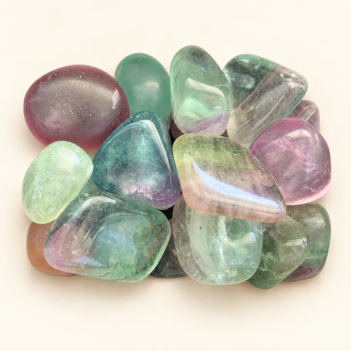Fluorite rolada — 2–3 cm 1