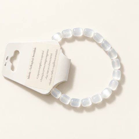 Pulseira tubular de selenite