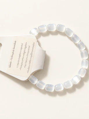 Pulseira tubular de selenite