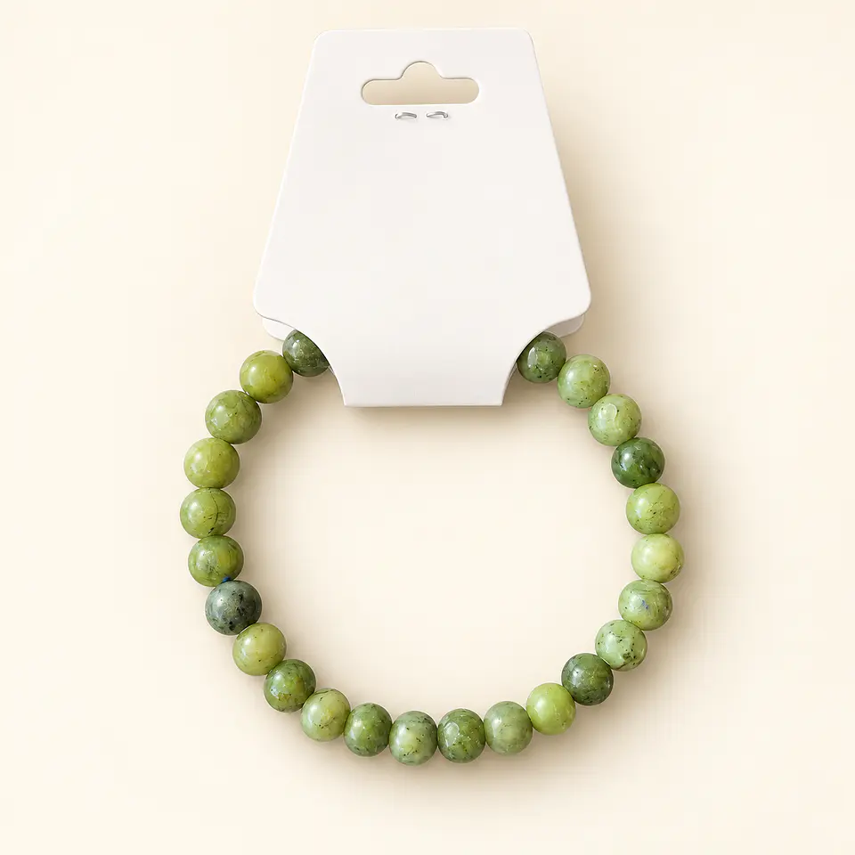 Pulseira de jade verde — 6 mm 1