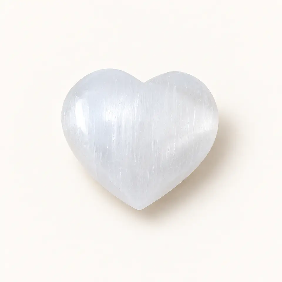 Coração de Selenite — 2,5 cm 1