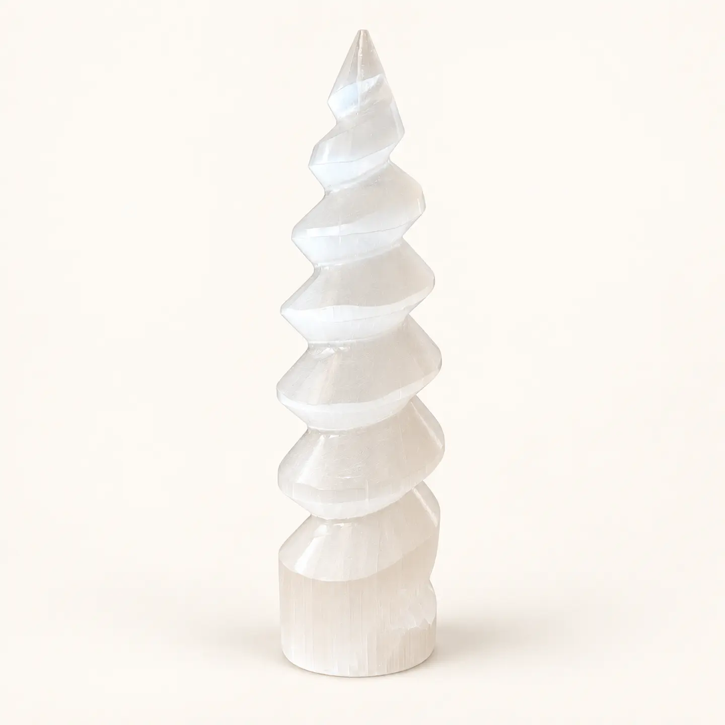 Torre de Selenite Espiral — 15 cm 1