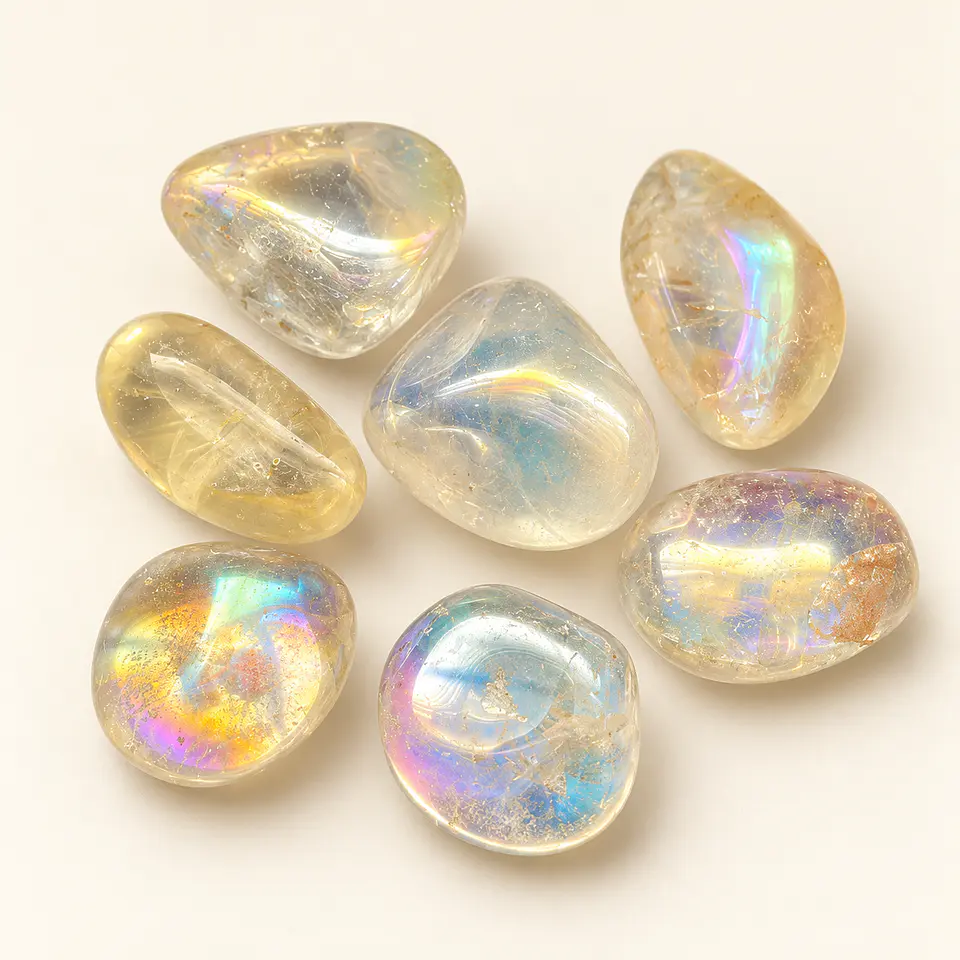 Quartzo aura rolado 1