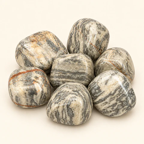 Jaspe cinza rolado 2-3cm