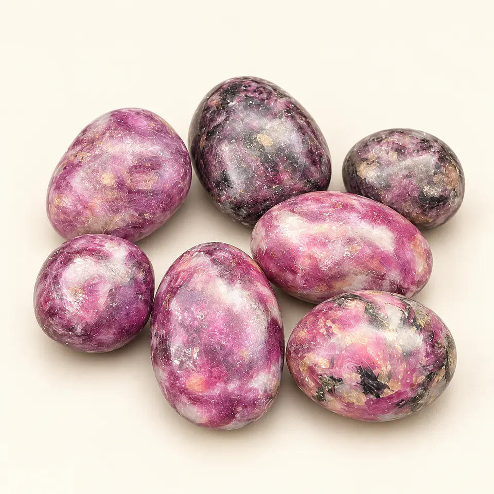 Mica lepidolite rolada 1-2cm 1