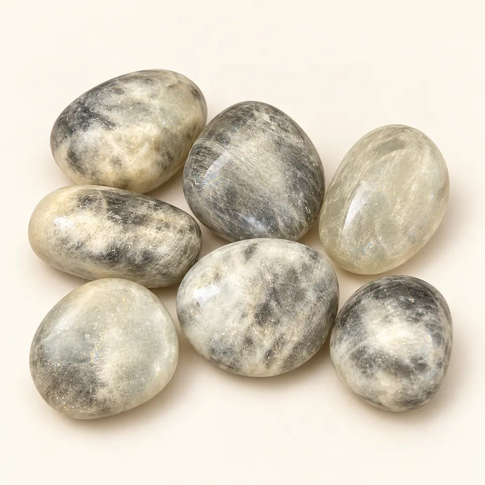 Pedra da lua negra rolada 2
