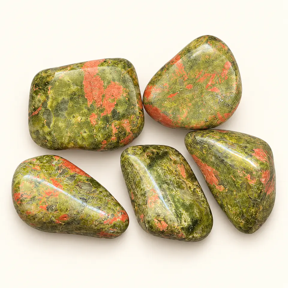 Jaspe Unakite Rolado 3-4cms 1