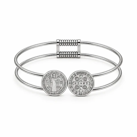 Bracelete São Bento Prateada