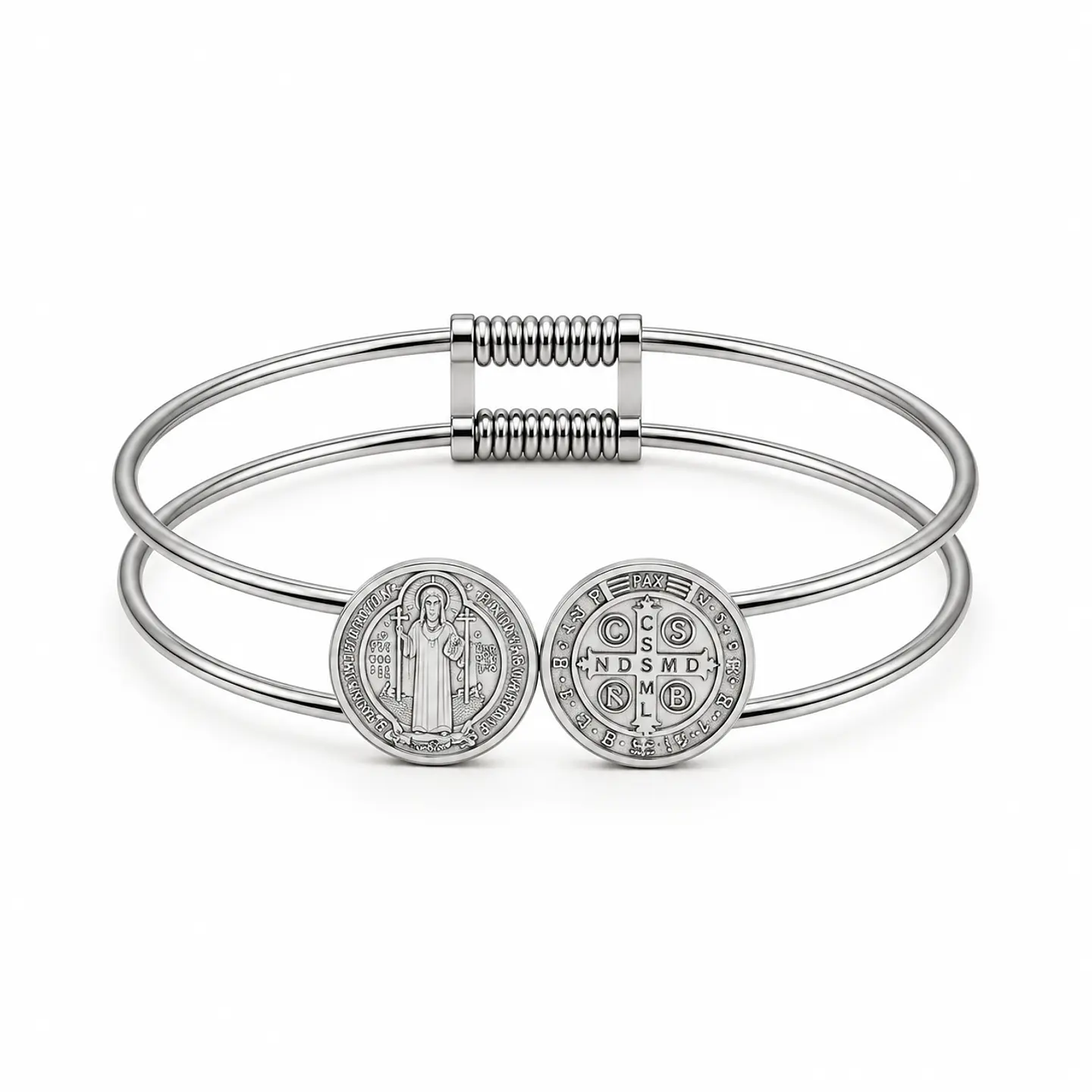 Bracelete São Bento Prateada 1