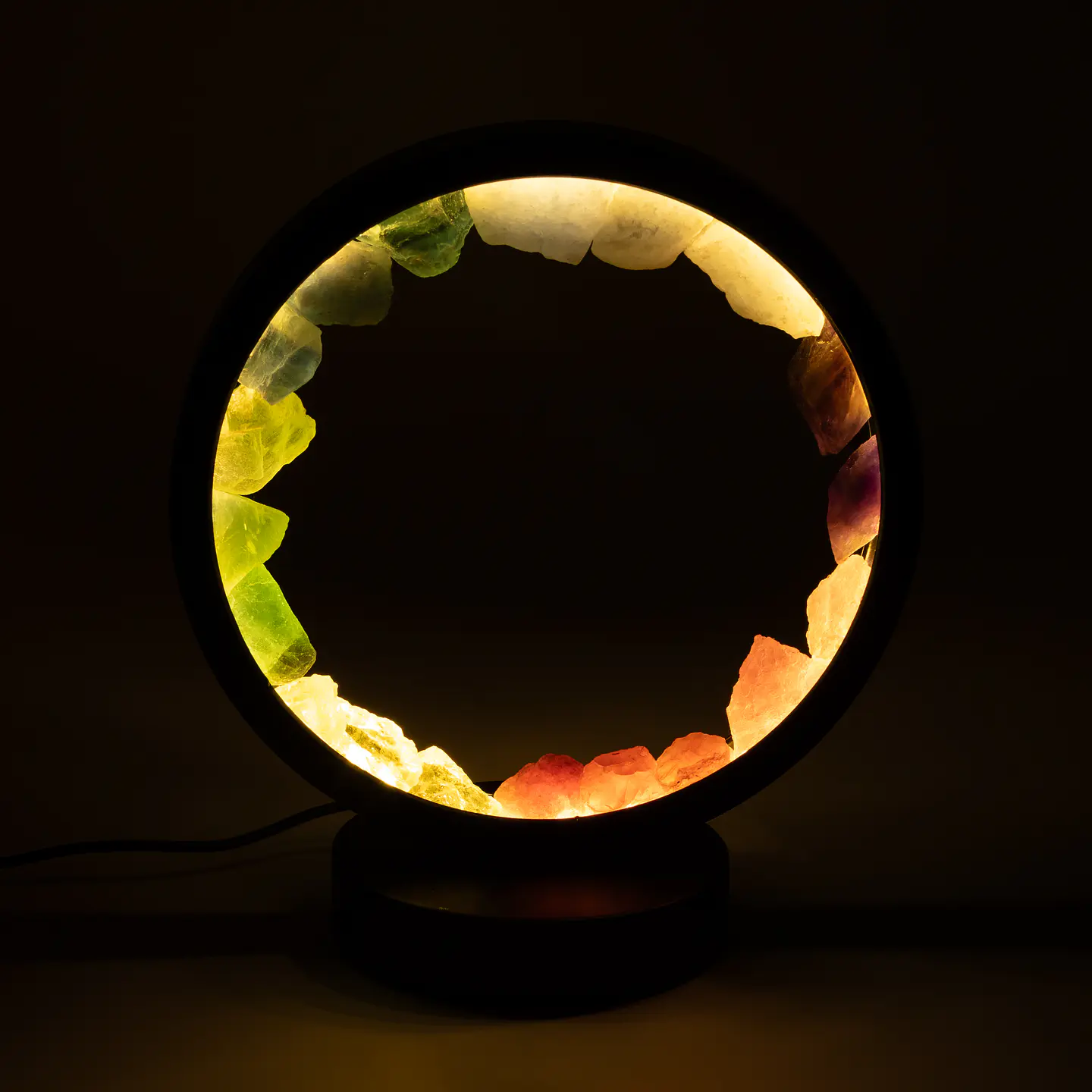 Candeeiro Halo 7 Chakras — 7 Gemas 2