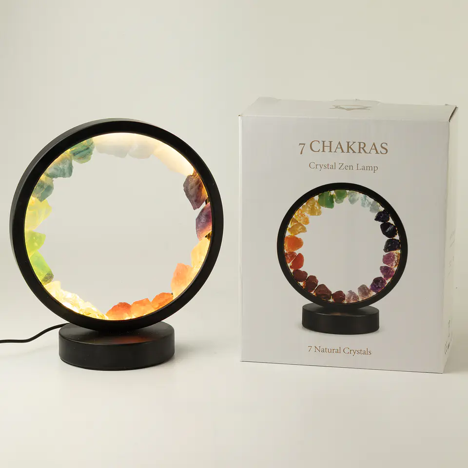 Candeeiro Halo 7 Chakras — 7 Gemas 3