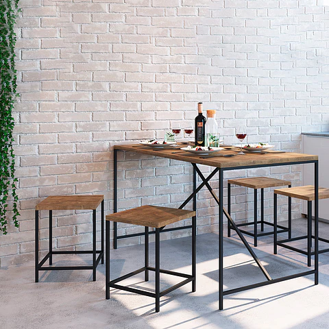 2 Pisos de Comedor Steel Quadra Bajo