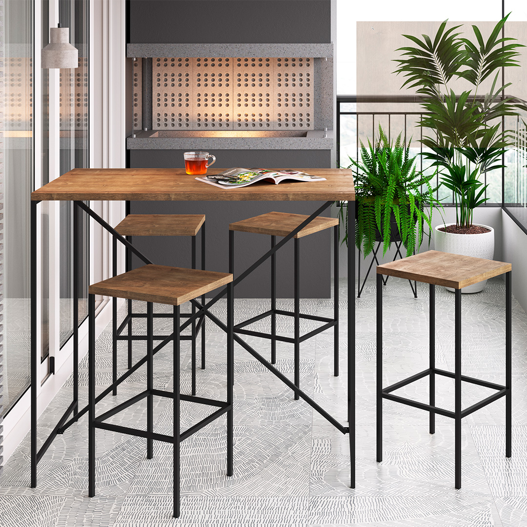 2 Pisos de Comedor Steel Quadra Alto  3