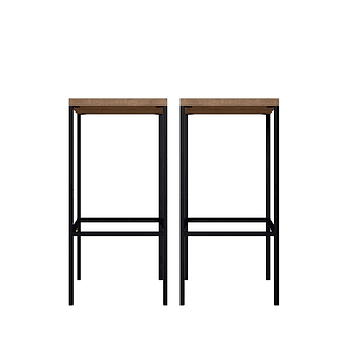 2 Pisos de Comedor Steel Quadra Alto 