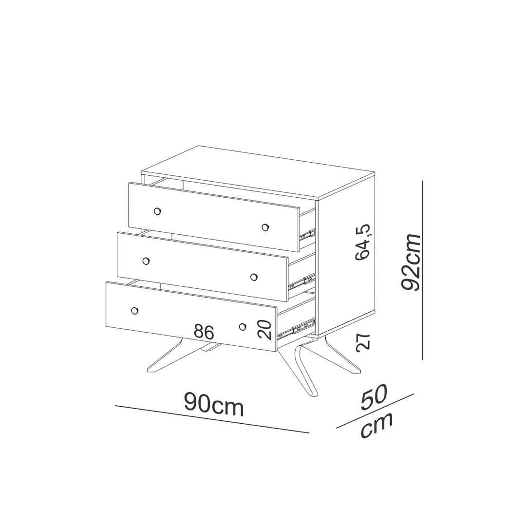 Cómoda Venecia/ Tw37 Off White 4