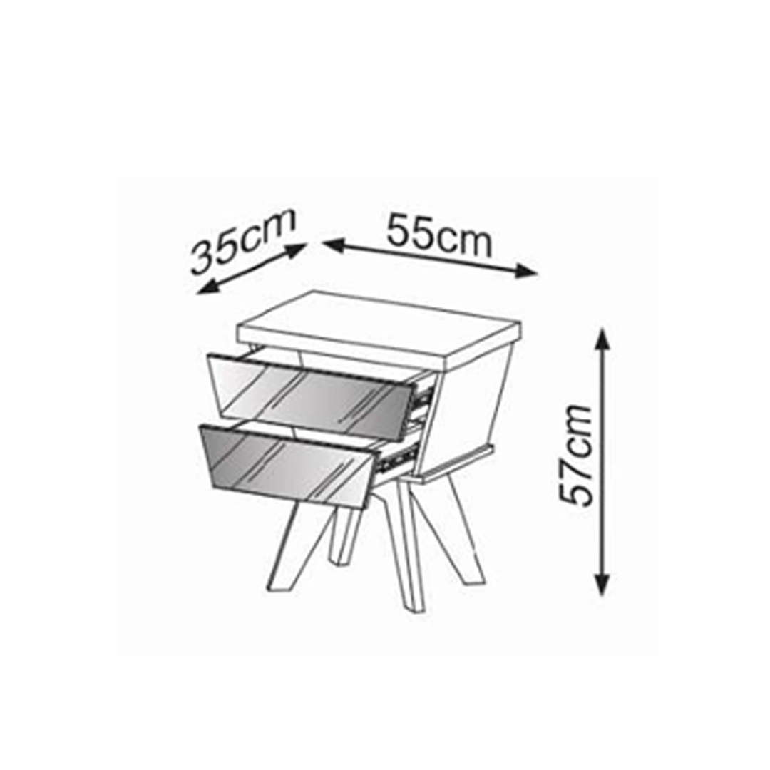Velador Dubai tw722E Nogal 5
