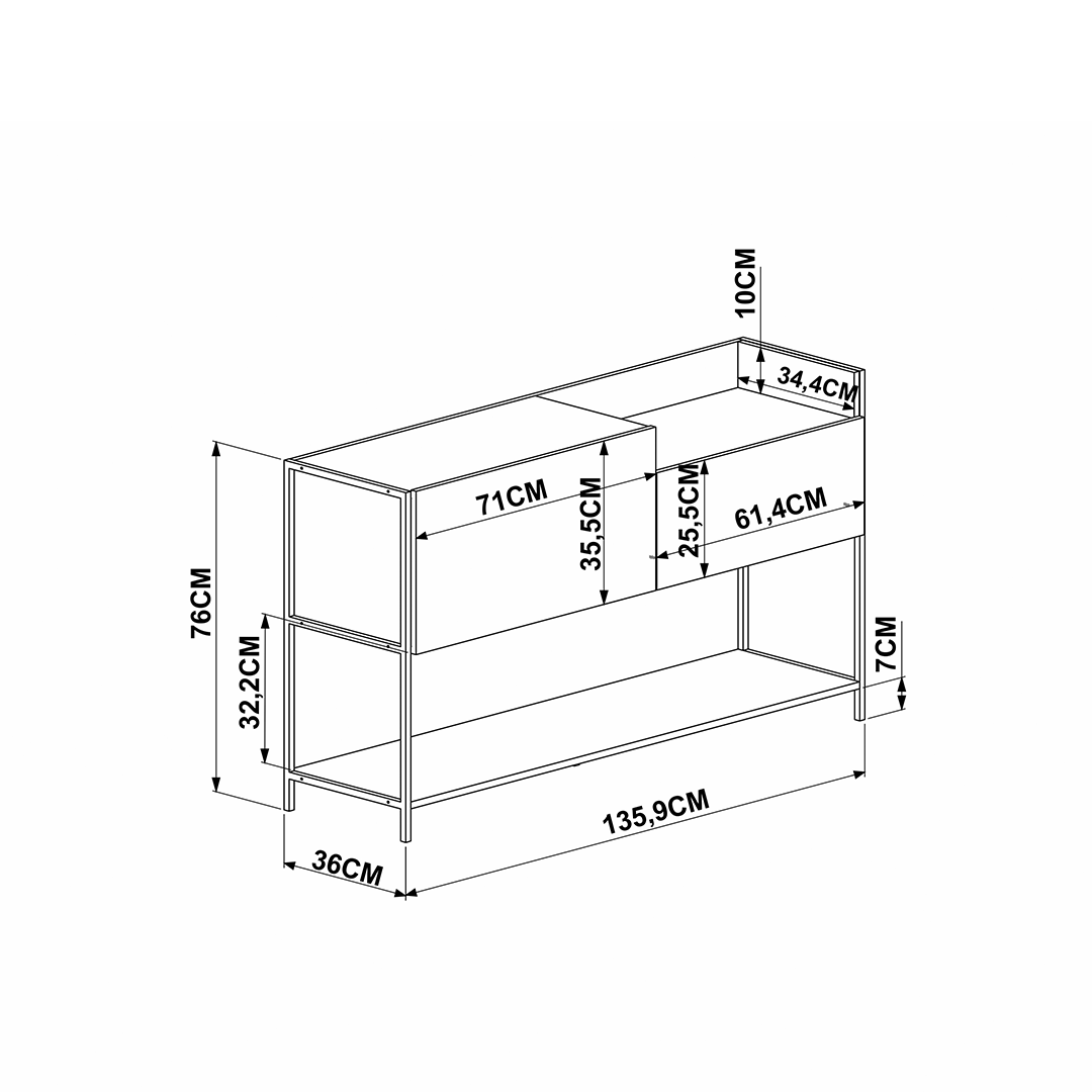 Buffet Steel Quadra 27851  4