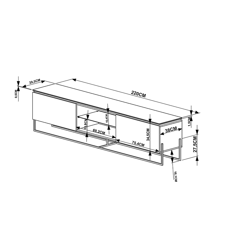 Rack Vesta Blanco Pata Negra 2.2 3
