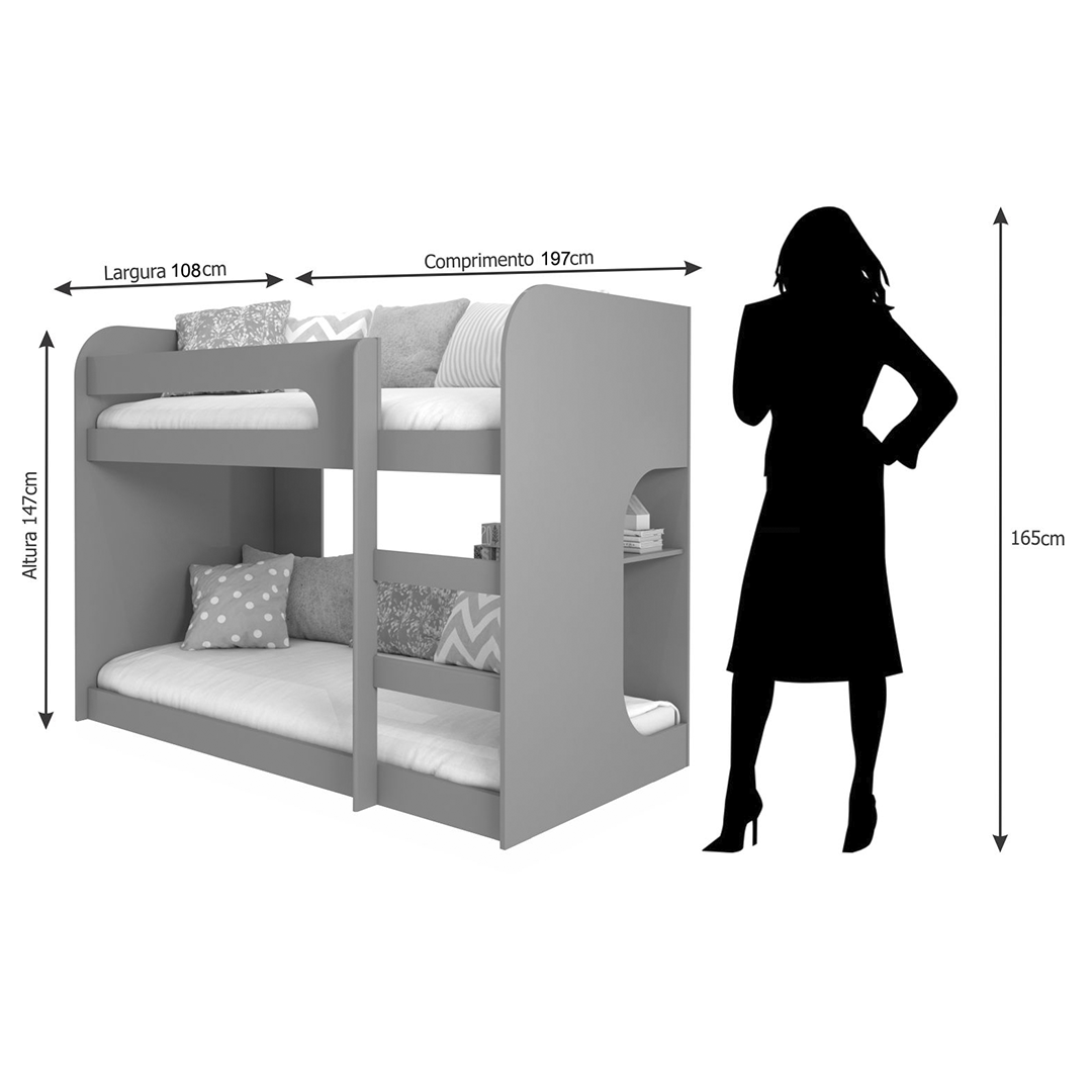 Camarote Ema 1P Gris 3