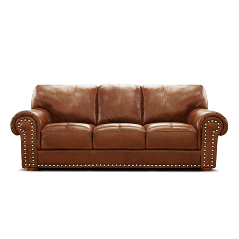 Sofá Kouros 2035 Camel 100% Cuero