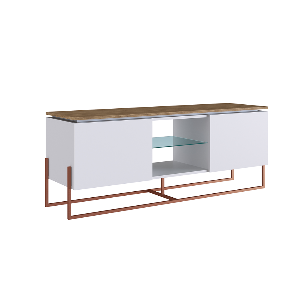 Rack Vesta Blanco Pata Cobre 1.8 2