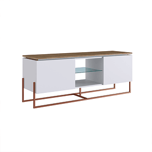 Rack Vesta Blanco Pata Cobre 1.8