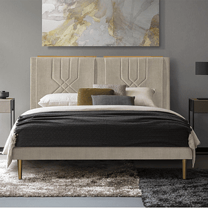 Cama Astro King Beige