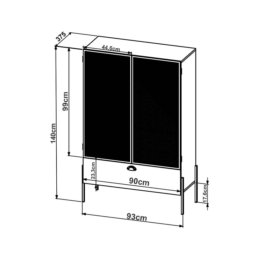 Vitrina Steel York 27897 4