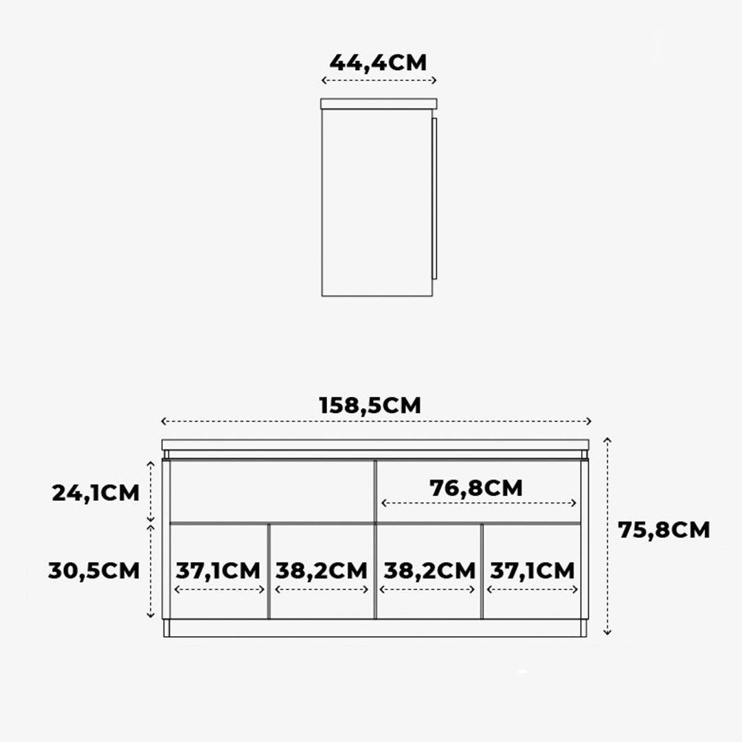 Buffet Truzzi 1.6 Blanco 5