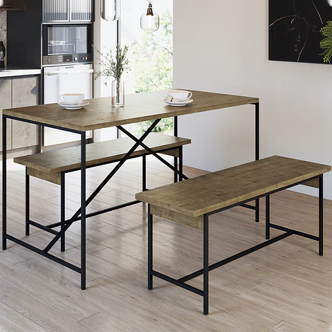 Comedor York 27923 + Bancas 