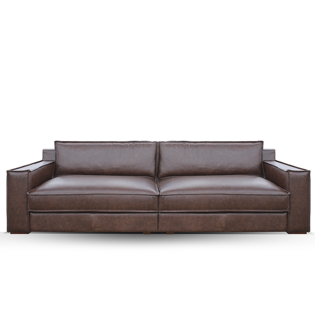 Sofá 3035 Toffee 100% Cuero  3Cuerpo 2